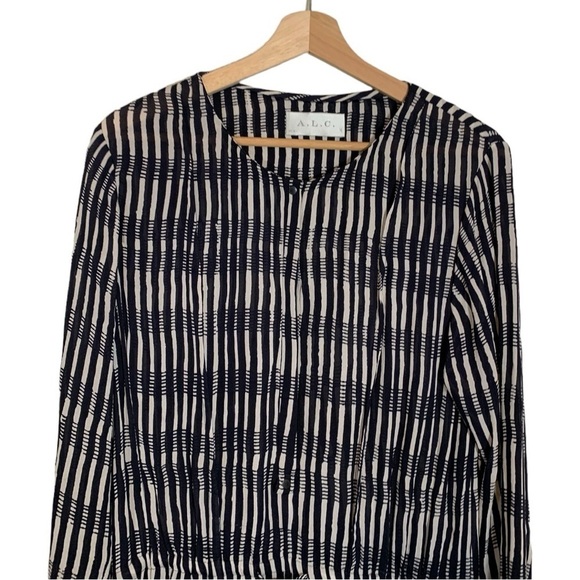 ALC Simona Silk Long Sleeve Mini Dress Size Small - Picture 4 of 11